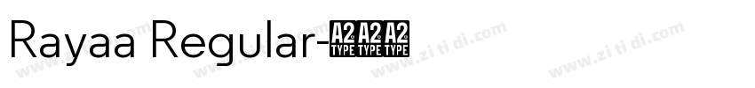 Rayaa Regular字体转换